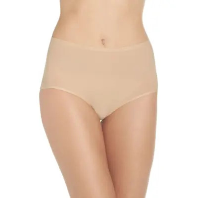 Chantelle Lingerie Soft Stretch High Waist Briefs in Candlelight Peach at Nordstrom | Nordstrom