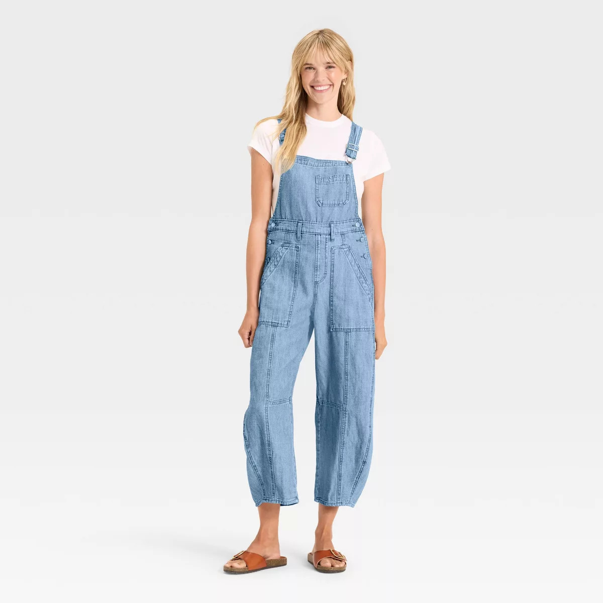 Women's Denim Utility Overalls - Universal Thread™ Medium Wash | Target