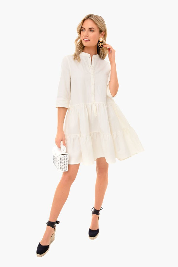 Cream Maurino Drop Waist Mini | Tuckernuck (US)