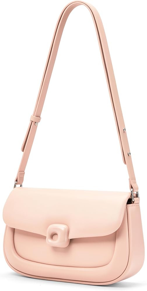 LA FESTIN Cowhide Leather Shoulder Bag for Women - Adjustable Strap Crossbody satchel bags for wo... | Amazon (US)