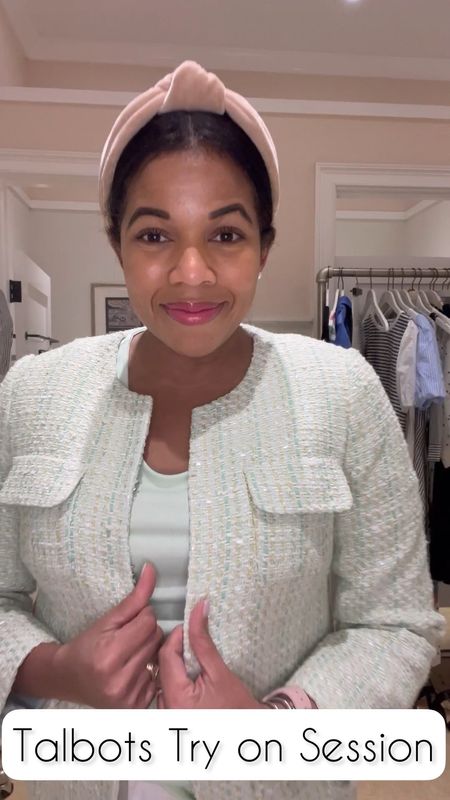 I’m getting ready for all my spring events with this green tweed blazer, top, and jeans from Talbots! 

#LTKstyletip #LTKworkwear #LTKSeasonal