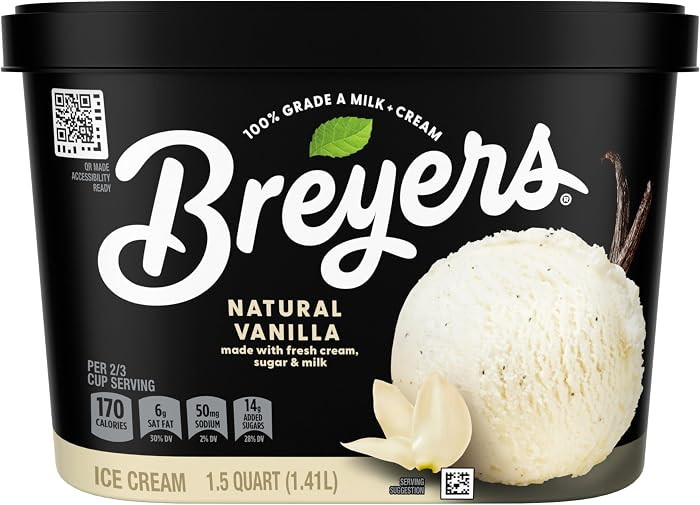 Breyers, Ice Cream Vanilla, 48 Fl Oz | Amazon (US)