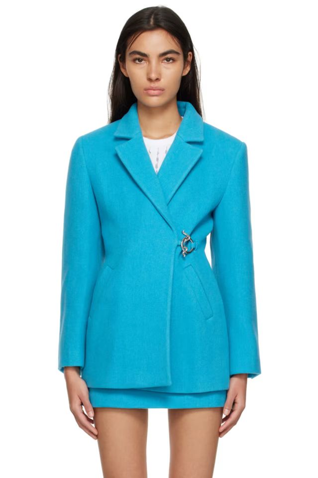 Blue Toggle Blazer | SSENSE