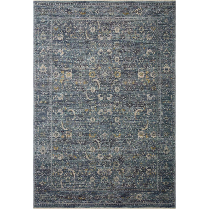 Bradbury Oriental Machine Woven Polyester/Polypropylene Area Rug in Gray | Wayfair North America