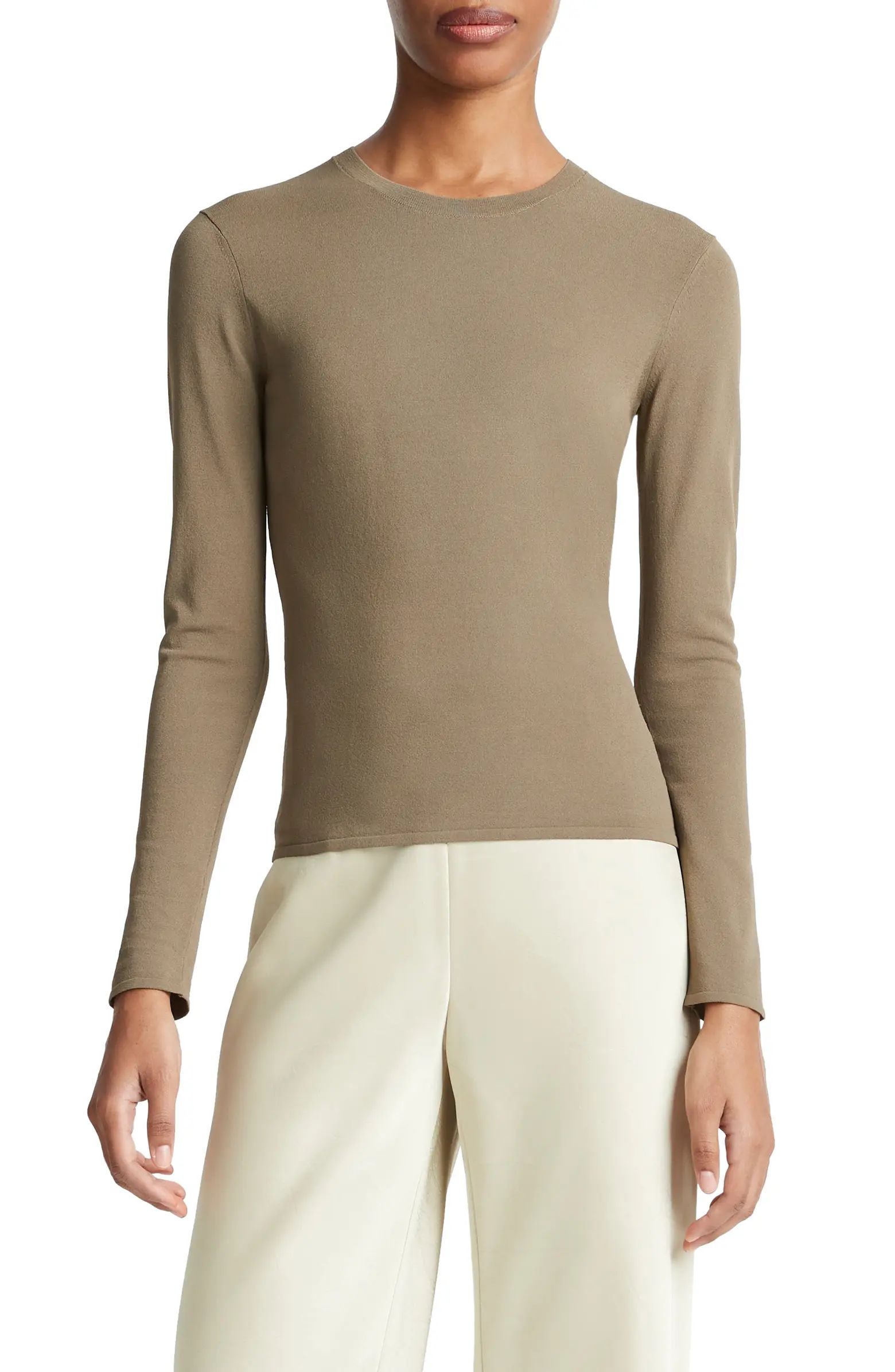 Vince Clean Fit Crewneck Top | Nordstrom | Nordstrom