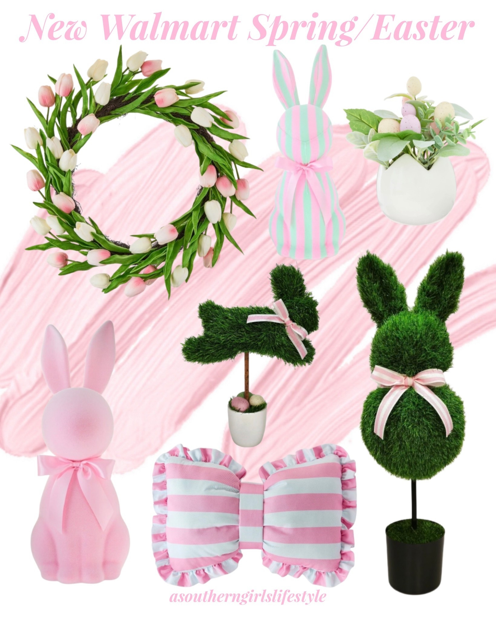 Spring & Easter are Hopping online at Walmart! We’re sooo close to Spring, y’all! 😍

🌷Tulip Wreath, Pink & Cream, 21"
🌷Striped Bunny Tabletop Decoration, Mint Green/Pink
🌷Artificial Plant with Speckled Eggs in White Egg Pot
🌷Flocked Bunny Pink
🌷Faux Grass Running Bunny Topiary
🌷Striped Bow Pillow
🌷Artificial Bunny Topiary Decoration, 35.5"

Spring Decor. Spring Home Decor. Easter Decor. Easter Home Decor  

#LTKSeasonal #LTKHome