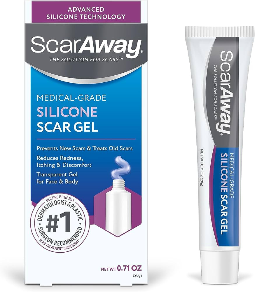 ScarAway Silicone Scar Gel, Helps Improve Size, Color & Texture of Hypertrophic & Keloid Scars fr... | Amazon (US)