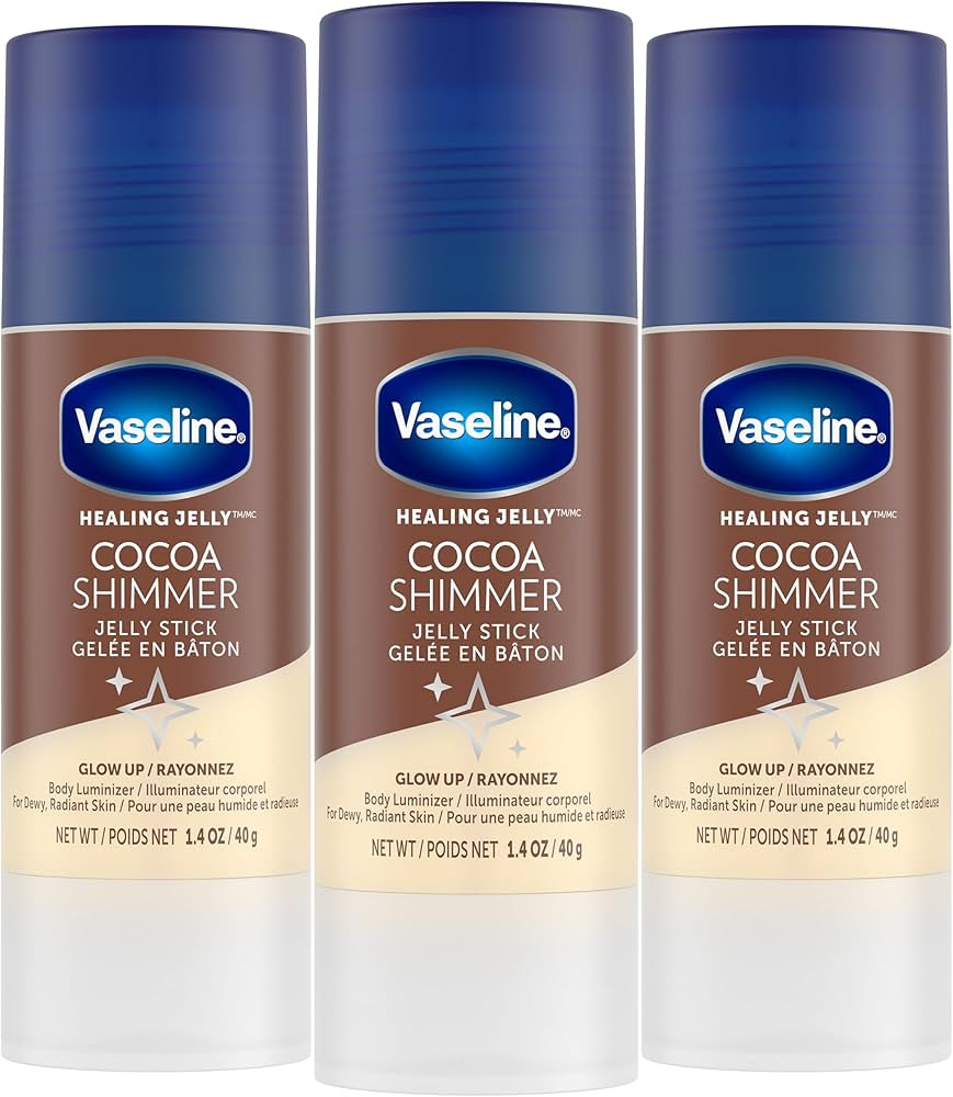 Vaseline Cocoa Shimmer Jelly Stick – Non-Greasy Moisturizer for Glowing Skin, Face & Body Lotio... | Amazon (US)