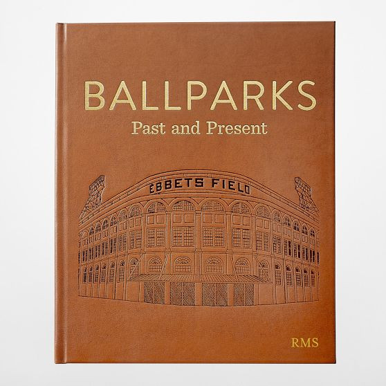 Leather Bound "Ballparks Past and Present" Book | Mark and Graham
