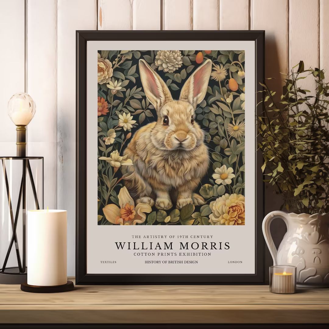 William Morris Print, William Morris Exhibition Print, William Morris Poster, William Morris Rabb... | Etsy (US)