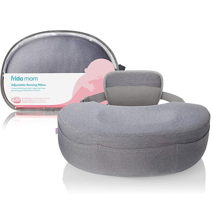 Frida Mom Adjustable Nursing Pillow - Customizable Breastfeeding Pillow for Mom + Baby Comfort wi... | Amazon (US)