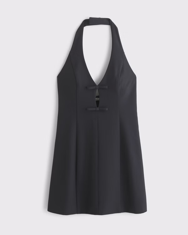 Halter Bow-Front Skort | Abercrombie & Fitch (US)