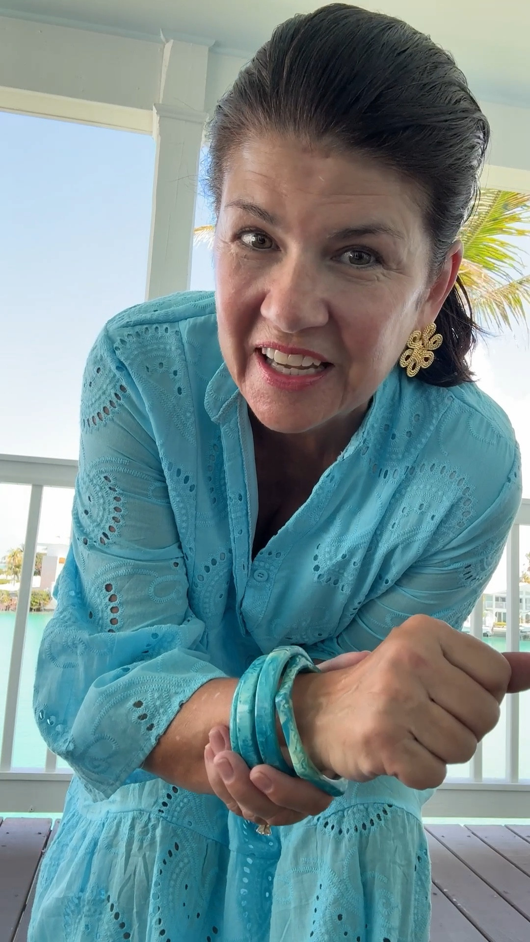 A beautiful blue dress too much the beautiful blue water

#LTKdayinmylife #LTKMidsize #LTKgrwm