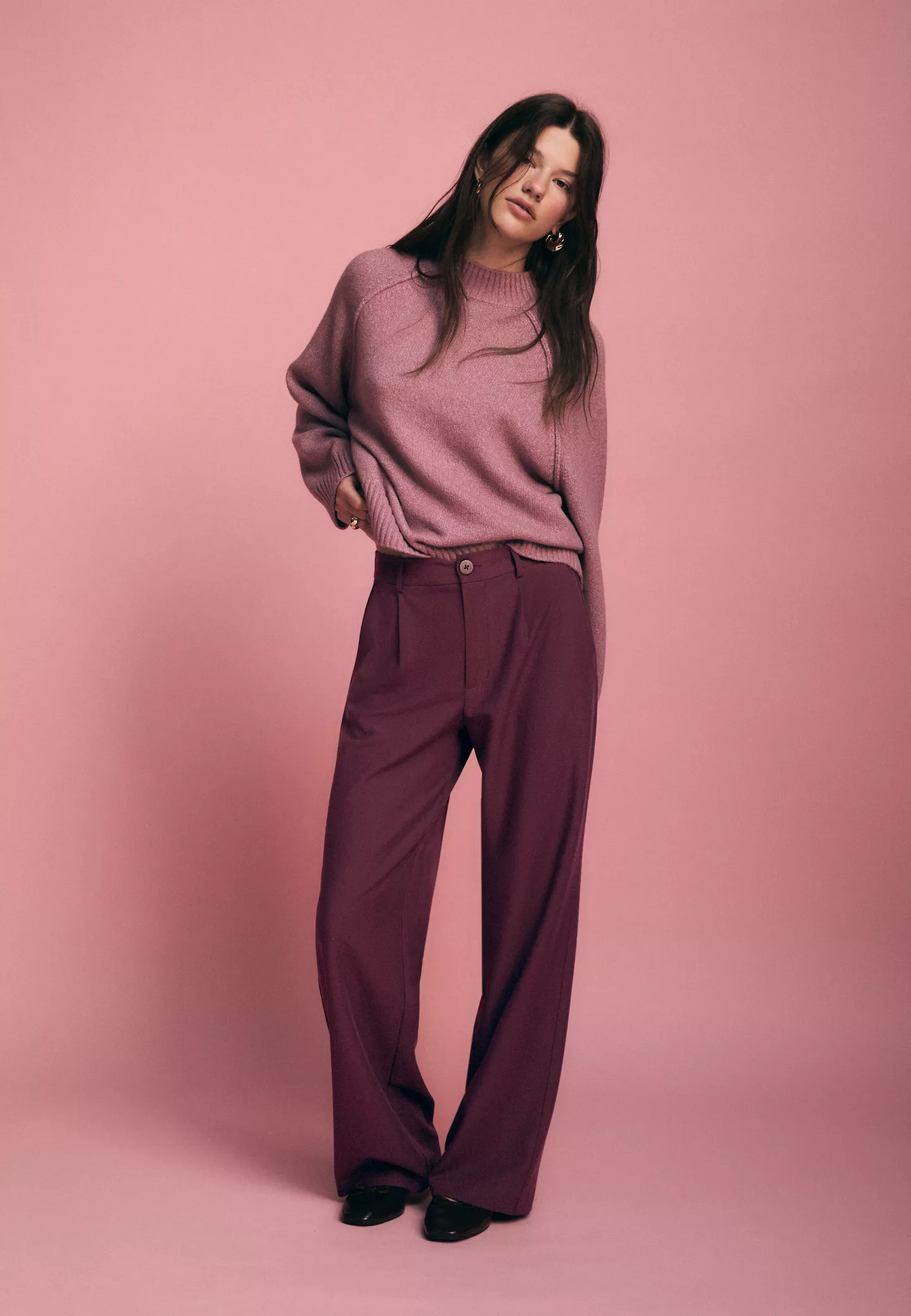 Smart straight-leg trousers | Stradivarius (UK)