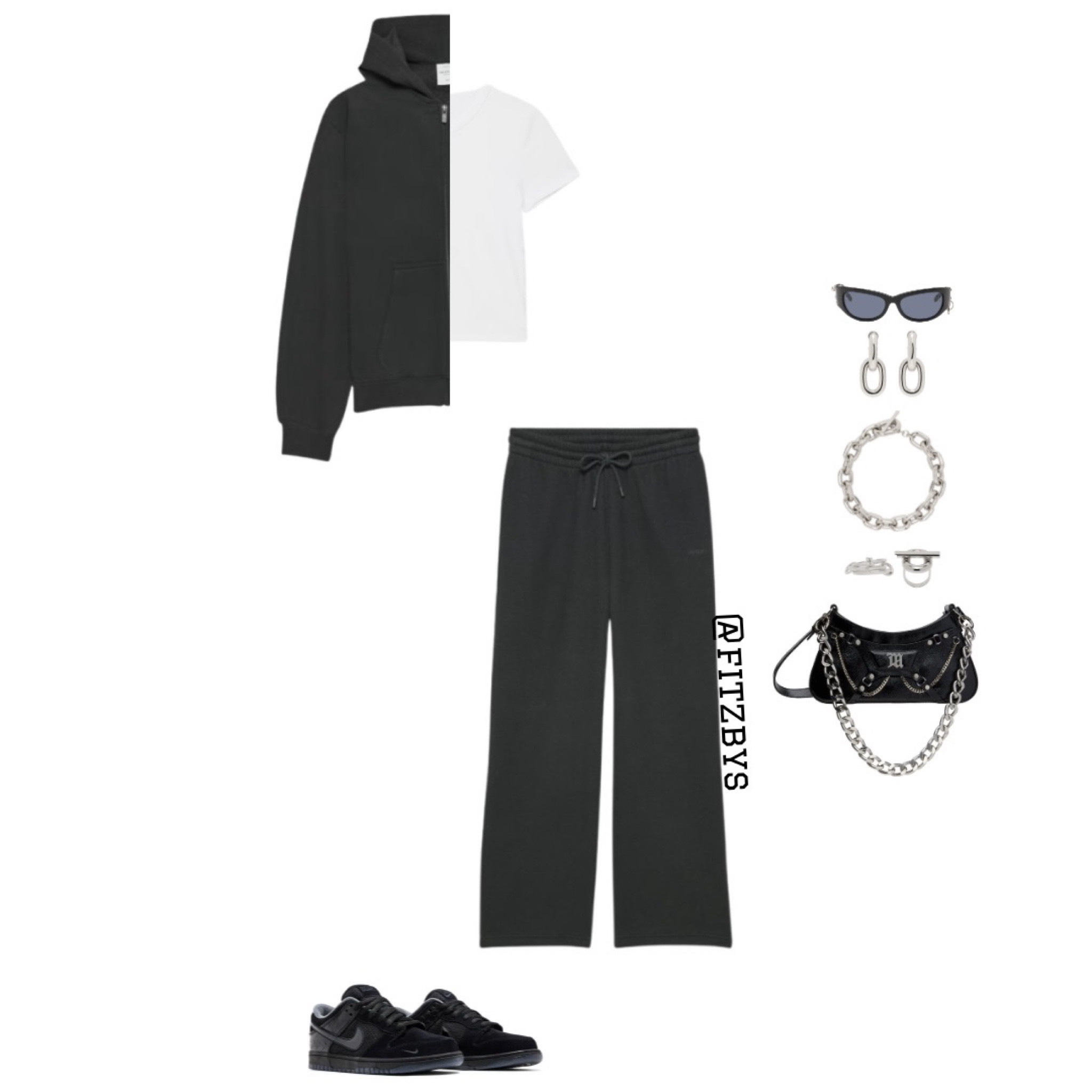 All black aritzia sweat set 

Black zip up hoodie , black zip up  outfit , sweatpants, black sweatpants, black dunks, black sneakers,  black shoulder bag, silver jewelry, winter clothes, winter style, winter outfits,  outfits, vacation outfit, concert outfit, outfit idea, style tip, spring outfit. Cute sweatsets outfit, Trendy outfit, 2024 outfit ideas, cute fall outfit. All black outfits

#virtualstylist #outfitideas #outfitinspo #trendyoutfits # fashion #cuteoutfit #falloutfit #sweatpants #zipuphoodie  #winterclothes #winterstyle #hoodies #blackoutfit 

#LTKwinter #LTKcanada #LTKstyletip