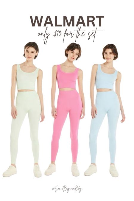 Get fit in style without breaking the bank! 💪🎨 These vibrant Walmart activewear sets are a steal at only $13! Whether you’re hitting the gym or enjoying a yoga session at home, these pastel pieces will keep you motivated and looking fresh. #ActivewearDeals #WorkoutInStyle #PastelPower #GymFashion #AffordableFinds #WalmartSteals #FitnessGear #FashionOnABudget #GetMoving #ColorfulWorkouts 

#LTKfindsunder50 #LTKfitness #LTKfindsunder100