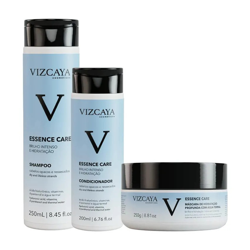 Kit Essence Care - Shampoo + Condicionador + Máscara - Vizcaya Kit | DrogaRaia (BR)