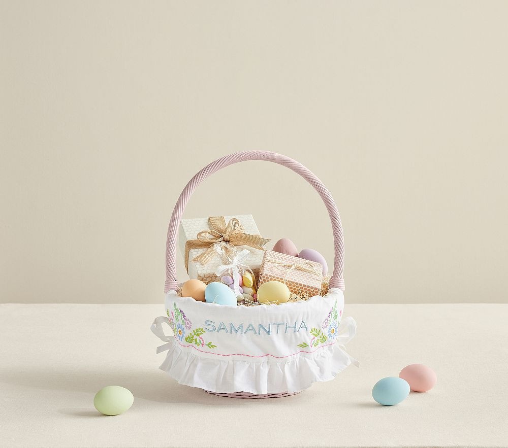 Embroidered Floral Liner Small | Pottery Barn Kids