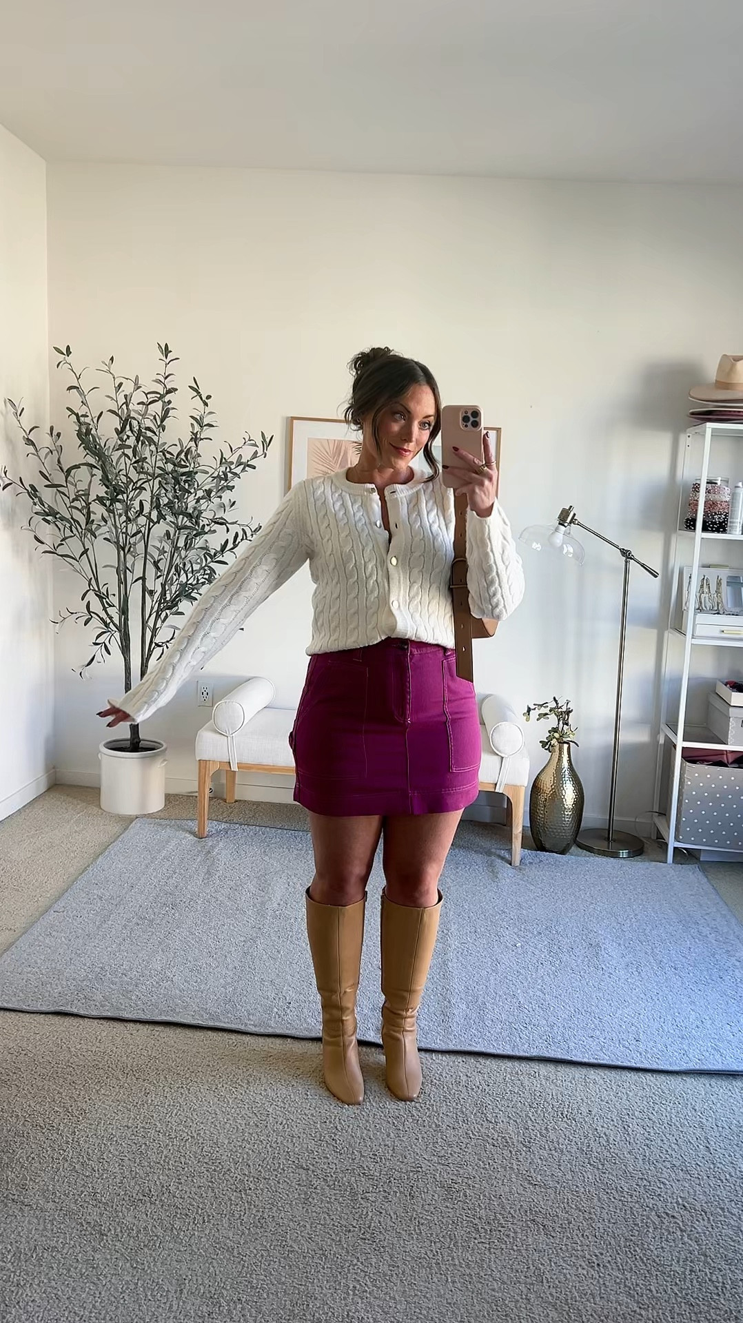 The cutest fall outfits 🍂☕️✨

Cardigan medium
Skirt 10

Boots size up half size 

#LTKVideo #LTKSeasonal #LTKMidsize
