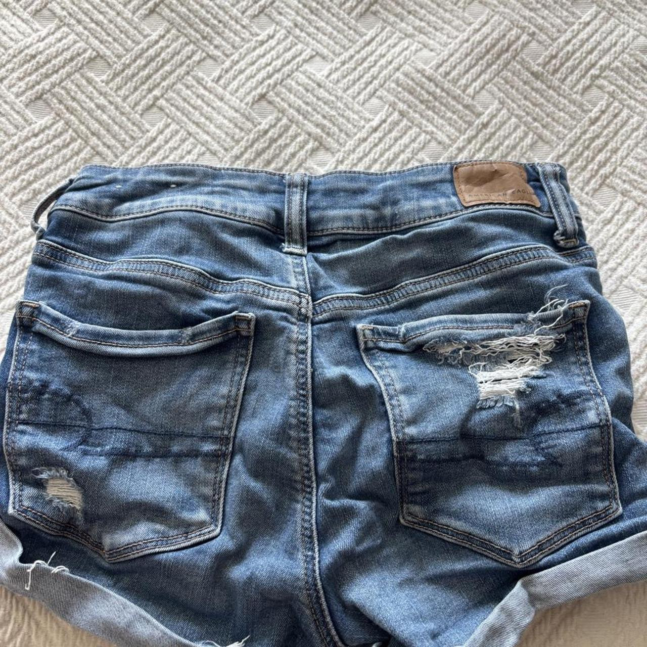 American Eagle Outfitters blue denim shorts size 6... | Depop | Depop US