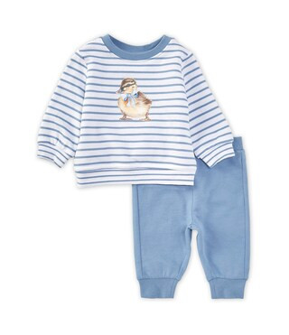 Edgehill Collection Baby Boys 3-24 Months Duck Long Sleeve Sweatshirt & Pants Set | Dillard's | Dillard's