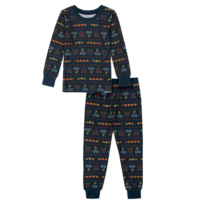 Modern Moments x Harry Potter Toddler Neutral Tight Fit Pajama Set, 2-Piece, Sizes 12M-5T - Walma... | Walmart (US)