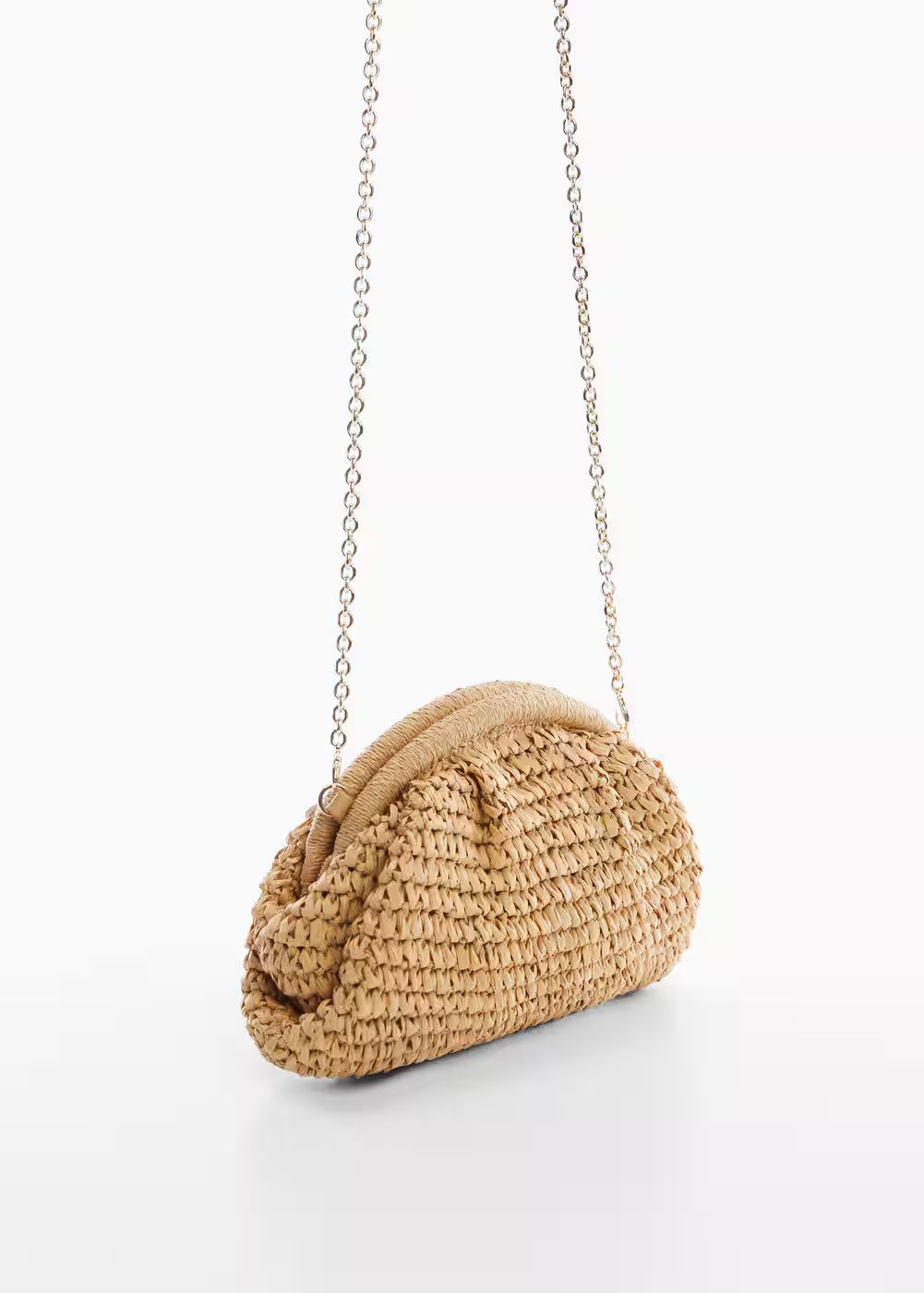 Natural fiber handbag -  Women | Mango USA | MANGO (US)