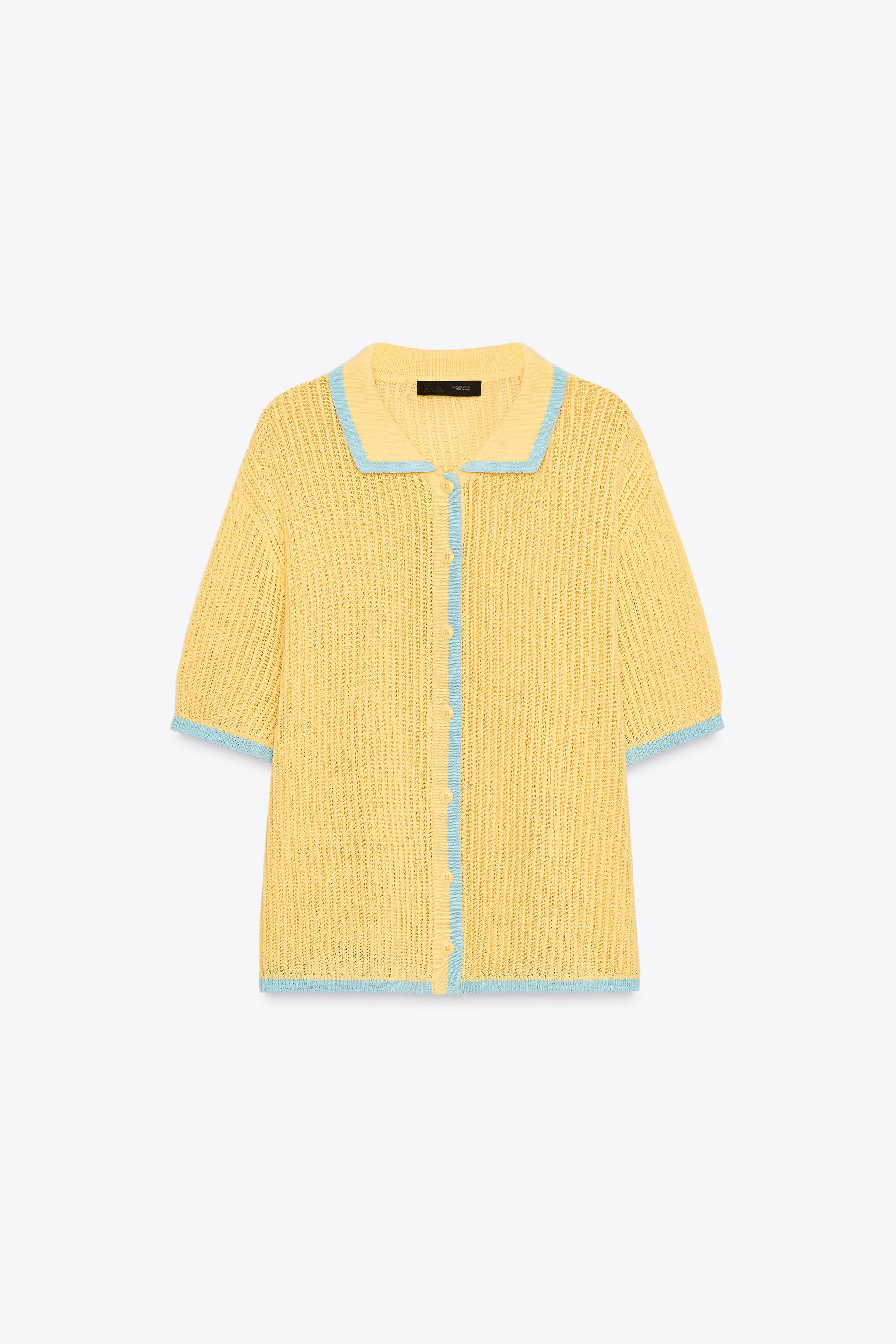 COLLAR POLO CARDIGAN | Zara US