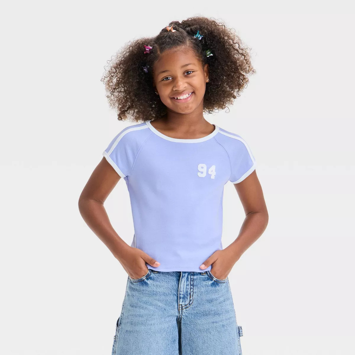 Girls' Short Sleeve Ringer T-Shirt - art class™ | Target