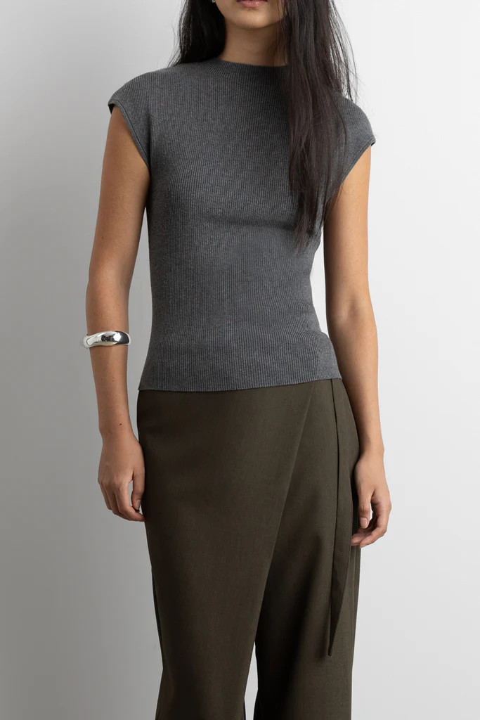 KNIT MOCKNECK TOP | OAK + FORT