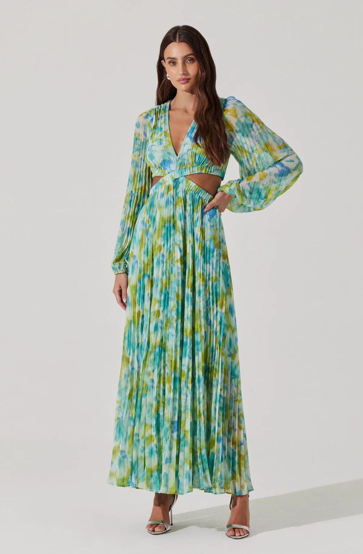 Revery Floral Long Sleeve Maxi Dress | ASTR The Label (US)