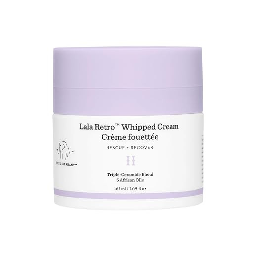 Drunk Elephant Lala Retro Whipped Cream - Ceramide Moisturizer - Clean Clinical Skincare - Cruelt... | Amazon (US)