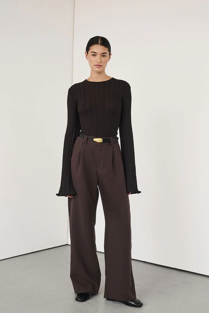 ELLE DARK CHOCOLATE PANT | DISSH