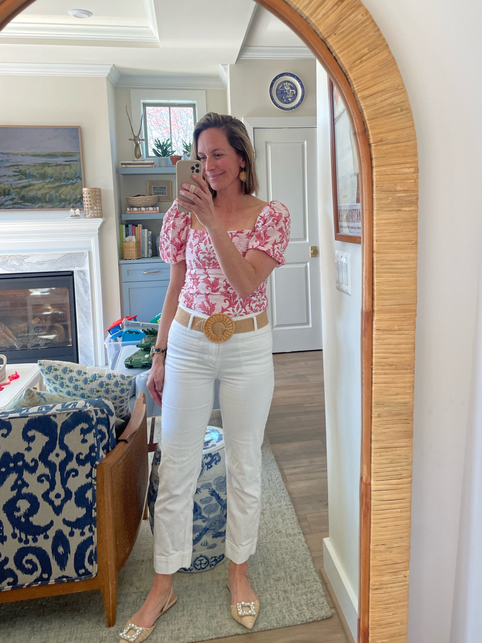 Top is not linked but it’s from Chakeris and runs tts. code Katie10 for 10% off. Linked similar shoes, mine are old from Zara. Jeans old from loft. 

#LTKstyletip #LTKfindsunder100 #LTKSeasonal