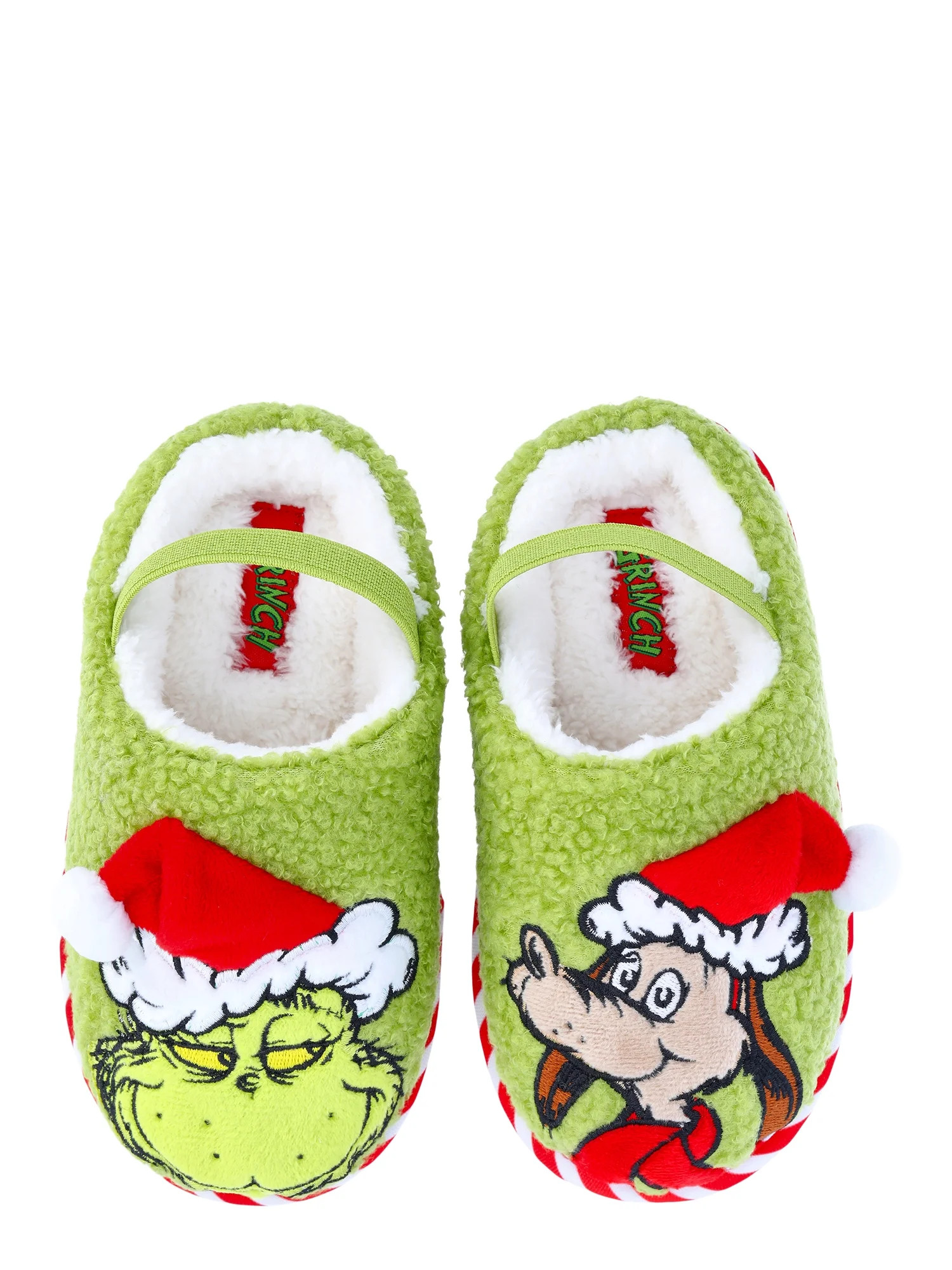Dr. Seuss Kids Grinch Holiday Slippers | Walmart (US)