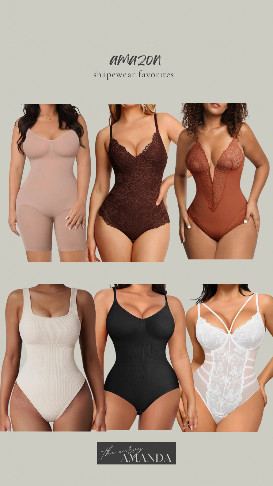 Amazon - my favorite shapewear top picks 

#amazonfinds #founditonamazon #shapewear #bodysuits #midsizefashion #plussizefashion

#LTKStyleTip #LTKFindsUnder100 #LTKMidsize