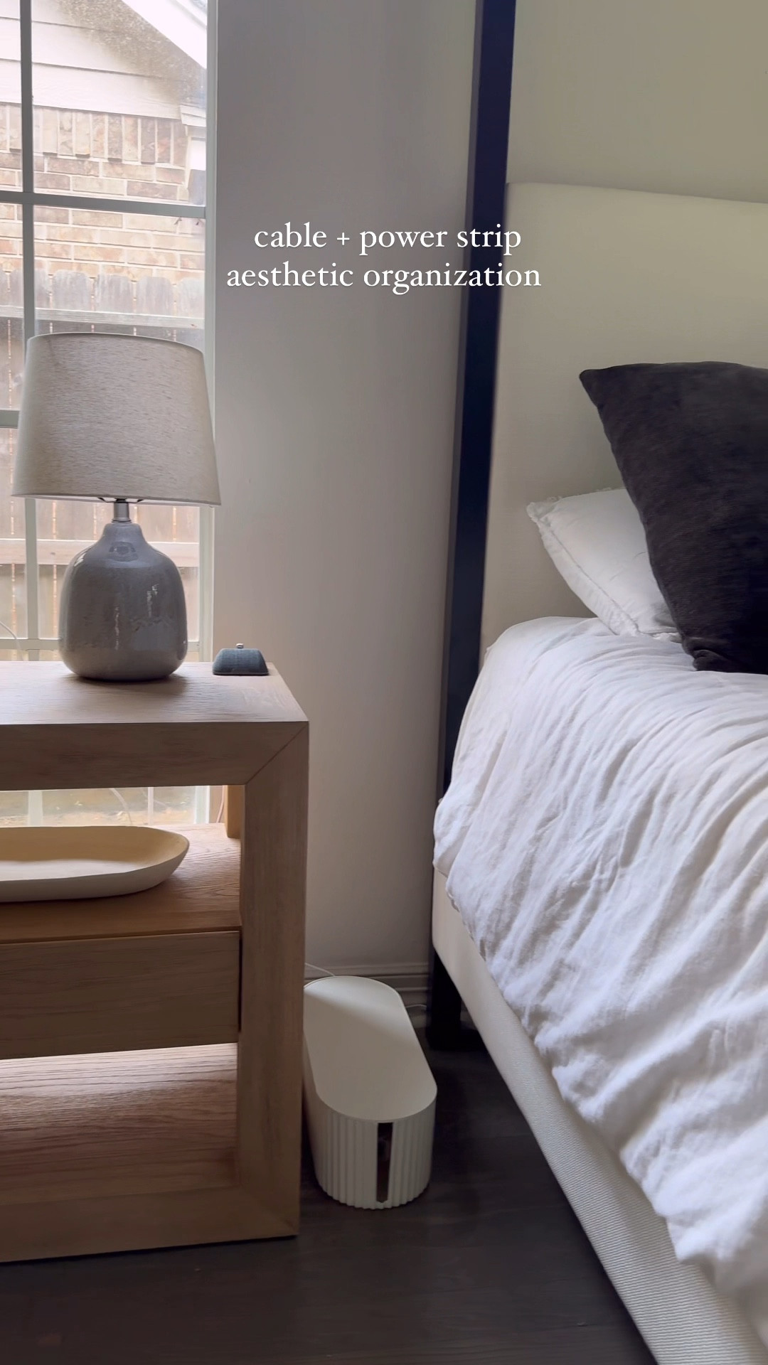 Aesthetic organization for cables, phone chargers, and power strips! 

#LTKVideo #LTKhome