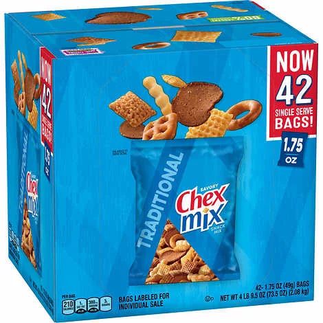 Chex Mix Traditional Snack Mix, 42-count - Walmart.com | Walmart (US)
