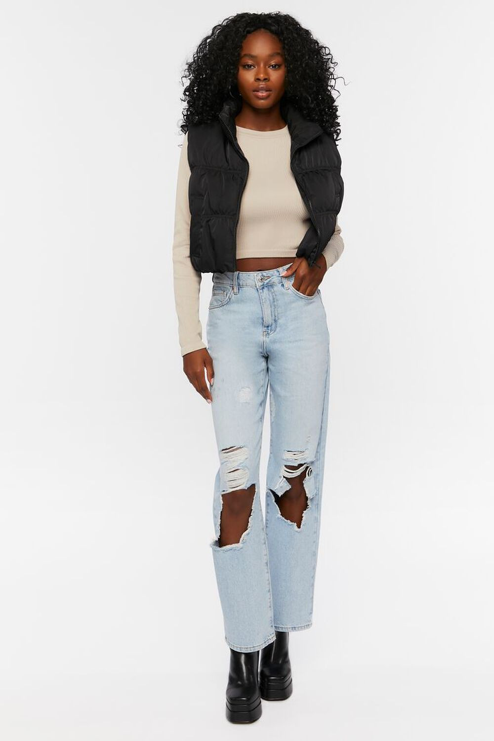 Zip-Up Puffer Vest | Forever 21 (US)