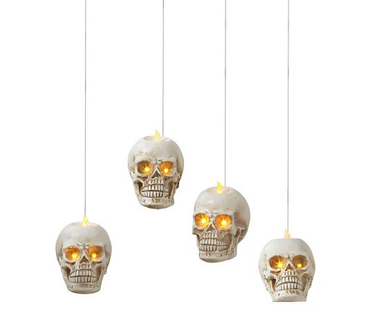 S/4 B/O Hanging Skull appear to hang in mid-airby Gerson Co - QVC.com | QVC