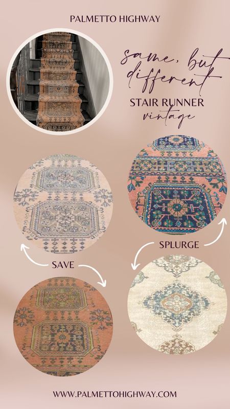 As I’m finishing up my stairs, I’ve had a lot of questions about my runner! Unfortunately, my runner is actually two similar runners that I had sewn together. My runners were purchased from Etsy and are not available BUT I have rounded up some similar options for you! These vintage runners have the same feel as mine and you can find even more options of multiple price ranges linked!

#stairrunner #rug #turkishrug #unique #woolrug #DIYrunner #etsy #vintage #runner #stairs #vintagerug #bohemianrunner

#LTKhome