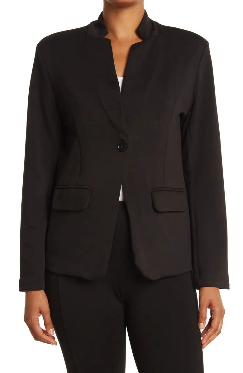 OOKIE AND LALA One Button Notch Lapel Knit Blazer | Nordstromrack | Nordstrom Rack
