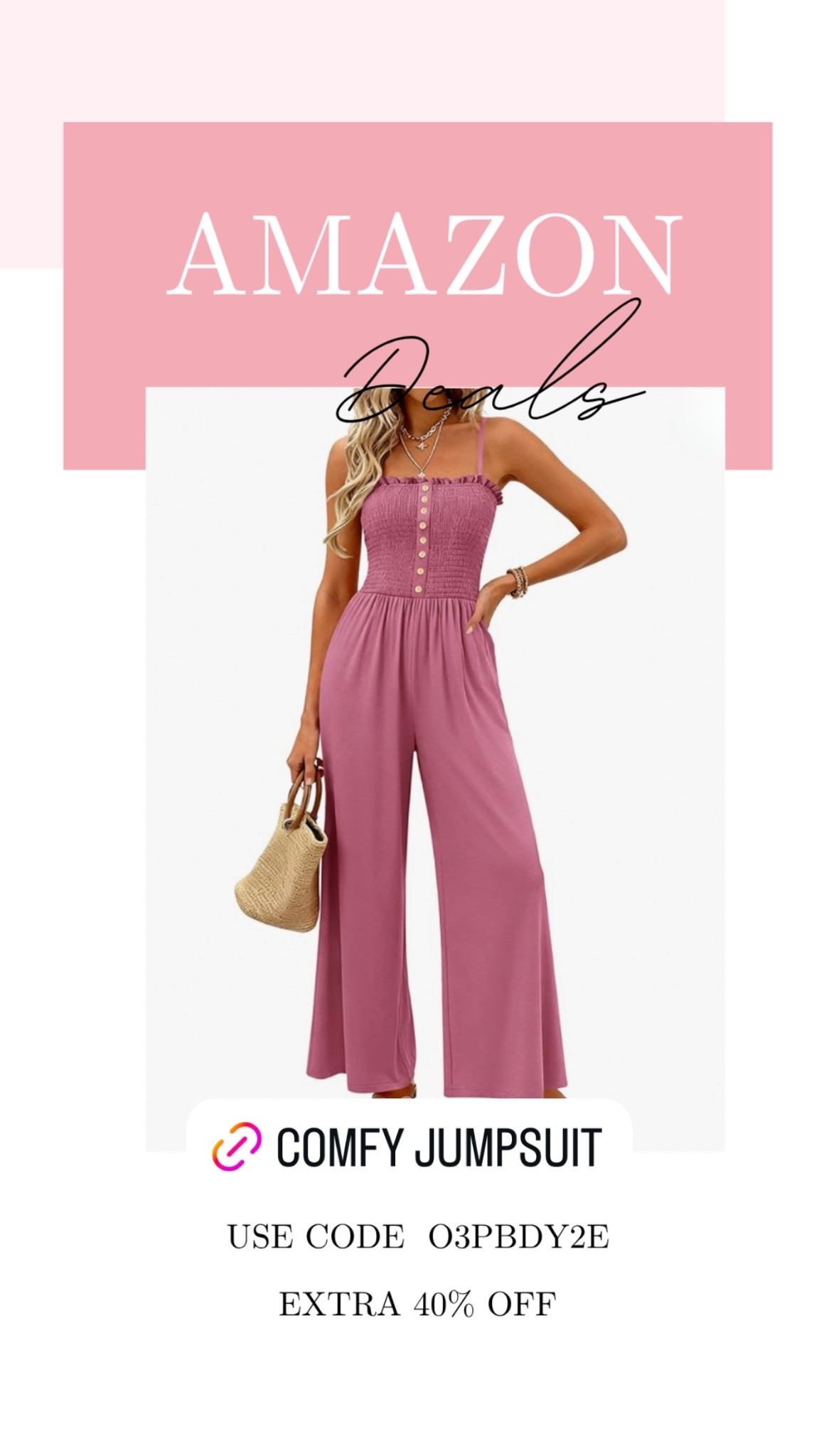 Cute smoked top wide leg jumpsuit on Deal!

#LTKSeasonal #LTKMidsize #LTKSaleAlert