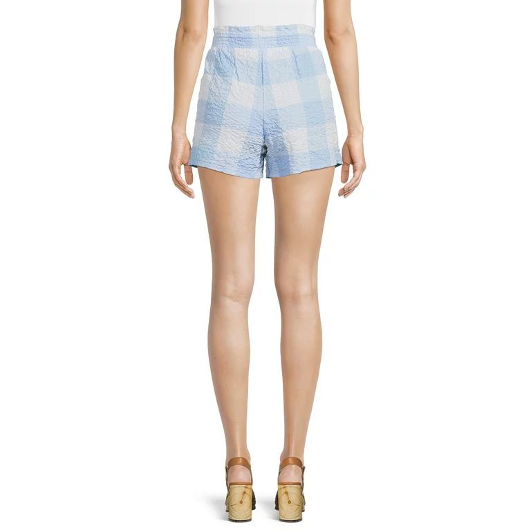 Time and Tru Women's Gingham Shorts | Walmart (US)