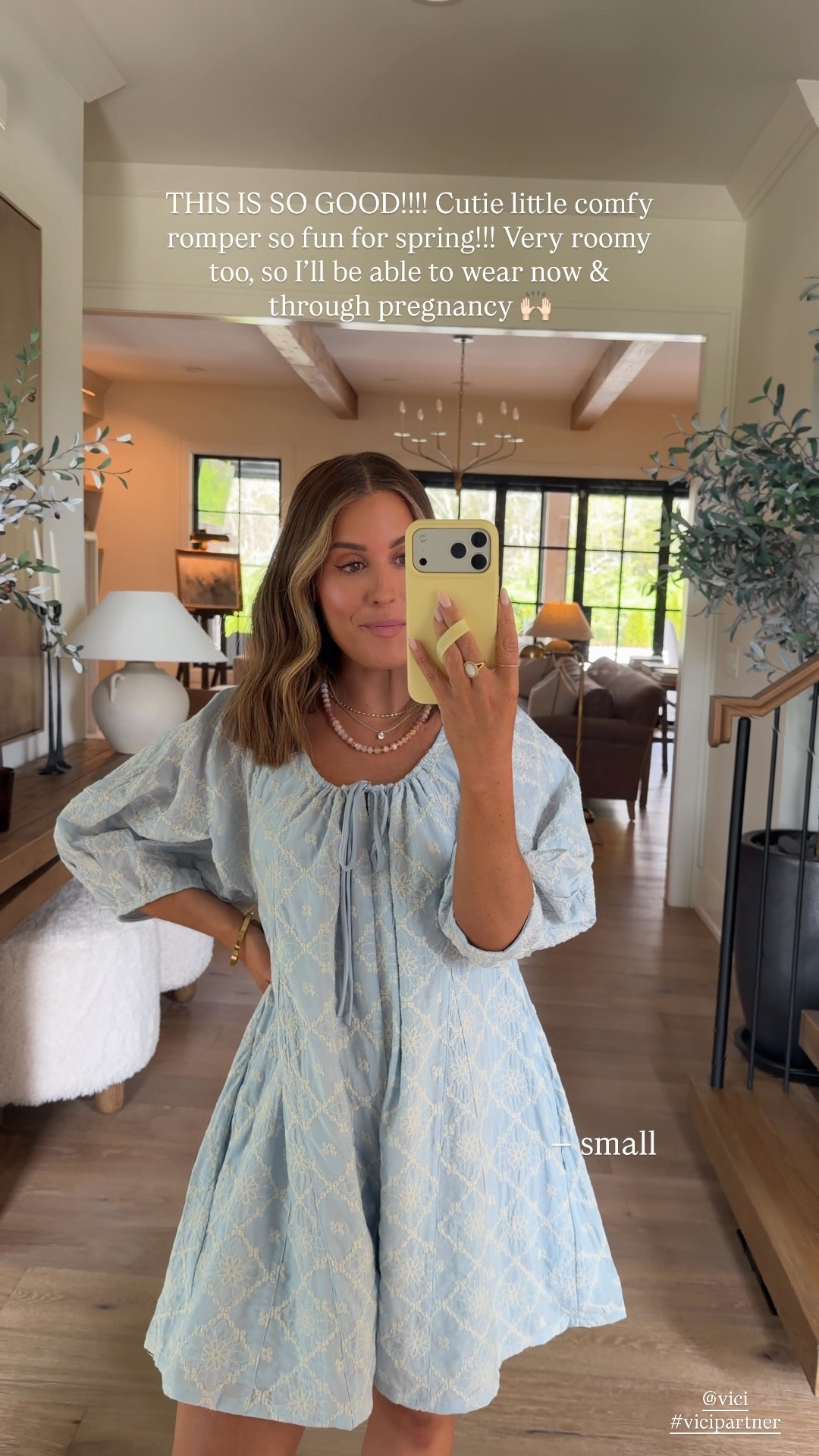 Wearing a small in this embroidered romper. Runs oversized, so no need to size up. Definitely bump friendly with lots of room!! 

ALEXAANGLIN35 works at Vici to save! 



#LTKmomlife #LTKBump #LTKSaleAlert