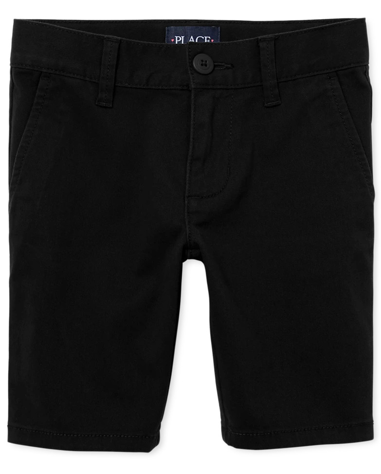 Girls Uniform Stretch Chino Shorts - sandy | The Children's Place