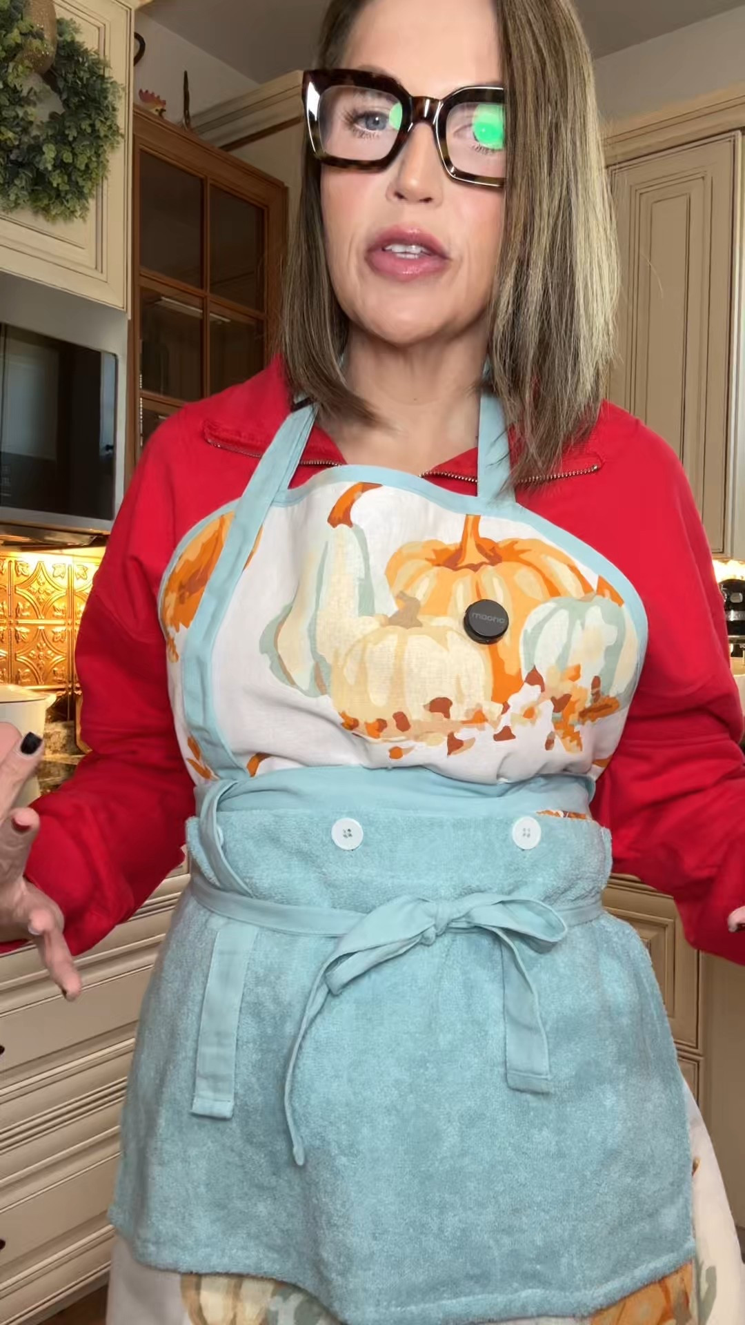 Let’s talk about the Temp-tations Thanks & Giving Apron—aka your new favorite holiday kitchen essential. 🍂 Whether you’re hosting, helping, or just sneaking the last deviled egg, this apron gets you.

✨ Features a removable towel built right in (because spills happen)
🧺 Includes an extra matching towel for double duty
🎨 Festive “Thanks & Giving” design—adorable AND practical
🎁 Makes the perfect hostess gift
🦃 Ideal for Thanksgiving, Friendsgiving, and cozy fall baking days

No more wiping your hands on your jeans—this apron came to slay (and sauté). 👩‍🍳

#HolidayHostingMustHaves #ThanksgivingKitchenStyle

#LTKSeasonal #LTKHome