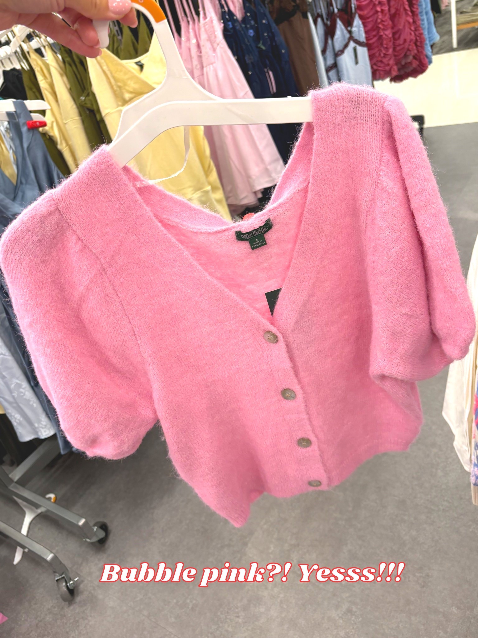 Women's Puff Short Sleeve V-Neck Cardigan - Wild Fable #target #targetstyle #targetfinds  #pinkcardigan #pinksweaters

#LTKFindsUnder50 #LTKootd #LTKSeasonal