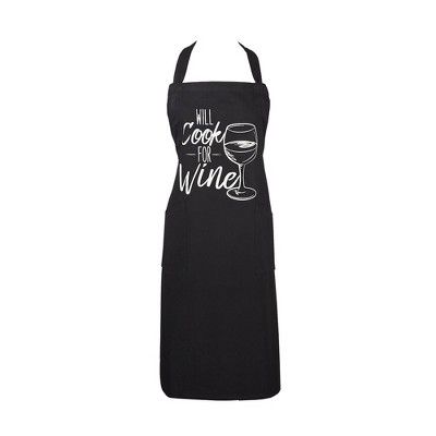 Cotton Cook For Wine Chefs Apron Black/White - Design Imports | Target
