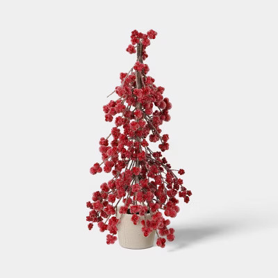 13" Sugared Red Berry Christmas Tree - Threshold™ | Target